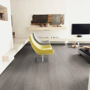 Modern living room with stylish furniture and decor